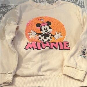 H&M Cream Minnie Mouse Sweatshirt
